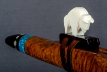 Brown Mallee Burl Native American Flute, Minor, Mid A-4, #N21J (6)